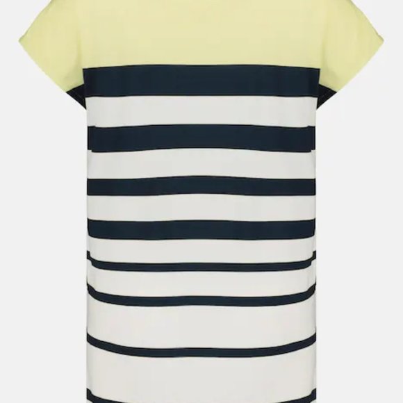 Colorblock Round Neck Stretch Knit Top - Picture 2 of 5